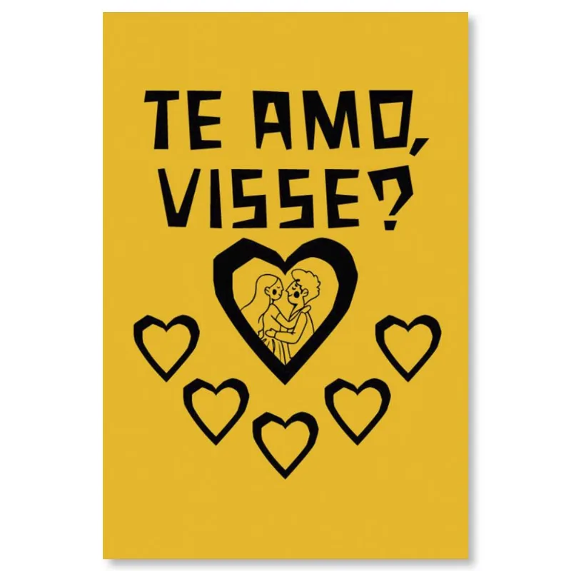 Placa Decorativa Cordel Te Amo 20X30Cm Arte Propria - ARTE PRÓPRIA