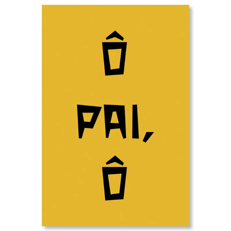 Placa Decorativa Cordel Pai 20X30Cm Arte Propria - ARTE PRÓPRIA