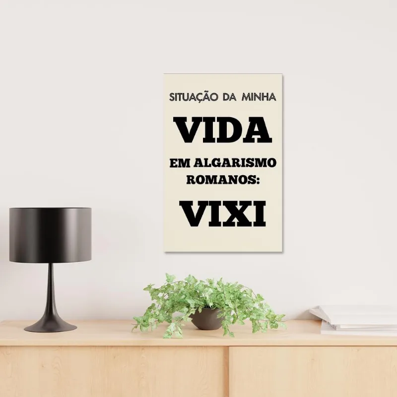 Placa Decorativa Cordel Vida 20X30Cm Arte Propria - ARTE PRÓPRIA