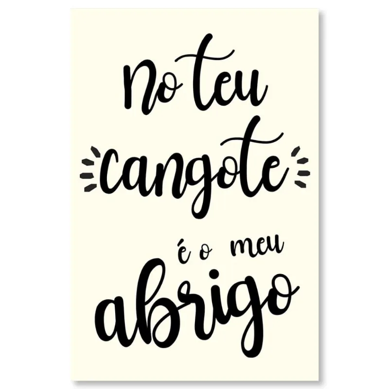 Placa Decorativa Cordel Cangote 20X30Cm Arte Propria - ARTE PRÓPRIA