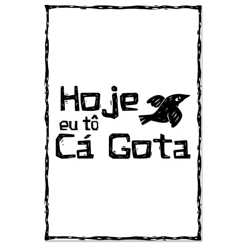 Placa Decorativa Cordel Cá Gota 20X30Cm Arte Propria