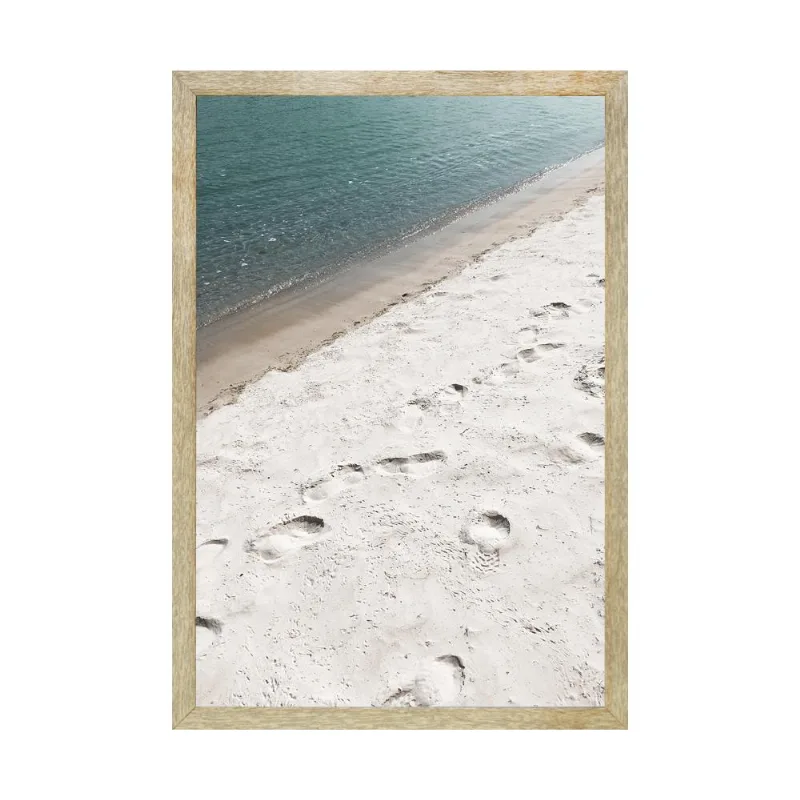Quadro Com Vidro Marítimo Praia 40X60Cm Arte Propria
