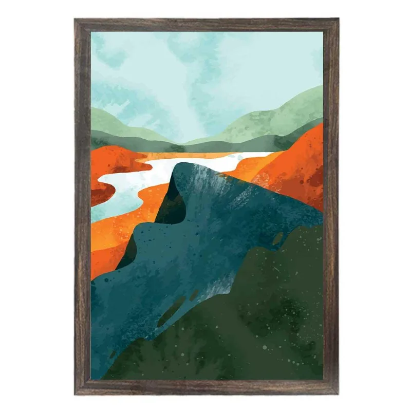 Quadro Com Vidro Cores Canyon I 40X60Cm Arte Propria - ARTE PRÓPRIA