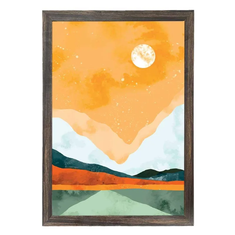 Quadro Com Vidro Cores Canyon II 40X60Cm Arte Propria