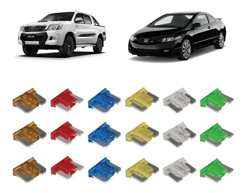 Fusivel Honda Civic Toyota Hilux - 5, 10, 15, 20, 25, 30a
