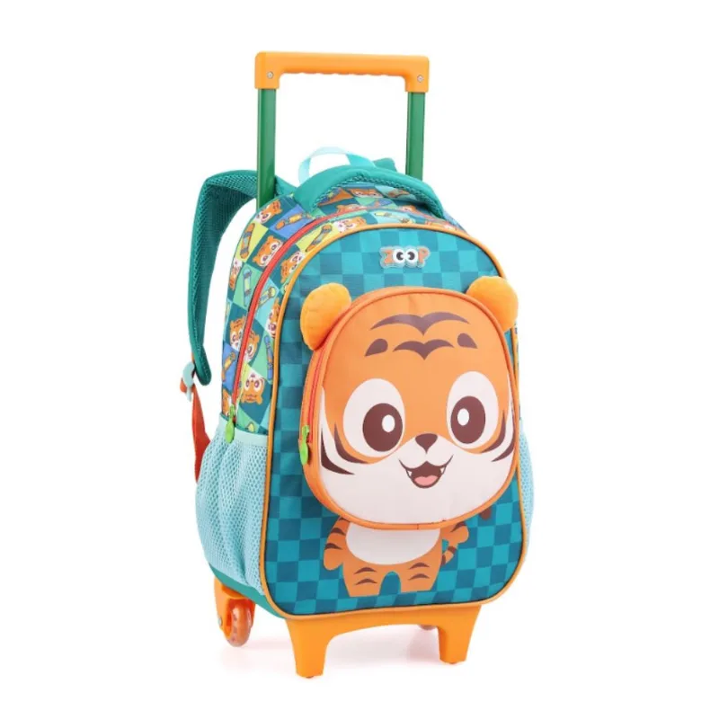 Mochila De Rodinhas Seanite Tigre 40cm MR43190 (MP) - Seanite