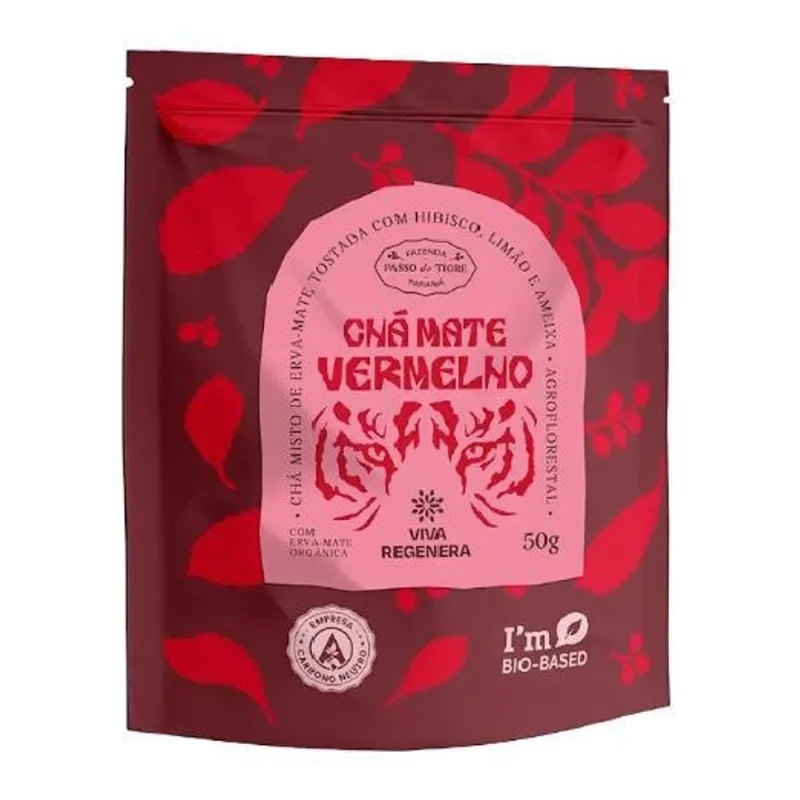 Chá Mate Vermelho Viva Regenera 50G