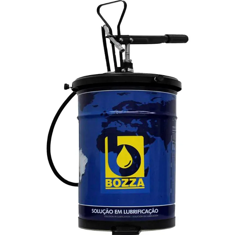 Bomba manual para graxa com reservatório para 20 kg 8022-R20-G3 BOZZA - BOZZA