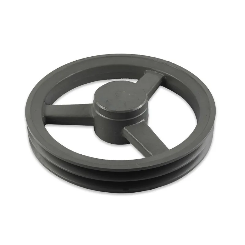 Polia De Ferro Fundido 230mm 2 Canais Perfil B Sem Furo