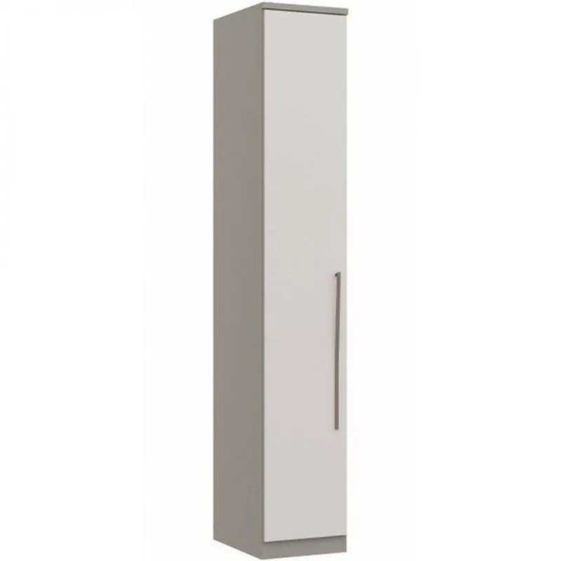 Módulo de Guarda Roupa 1 Porta Elegance Cinza/Niquel/Blanc Niquel/Blanc