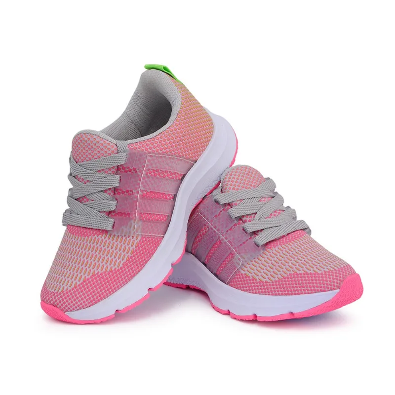 Tênis Infantil Esportivo Resistente Escolar Confortavel Leve Rosa INF4550PINKV