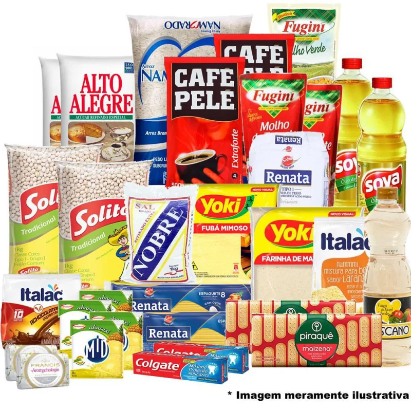 Kit Cesta Básica Promocional 31 Itens Alimentos Básicos - Não Informado