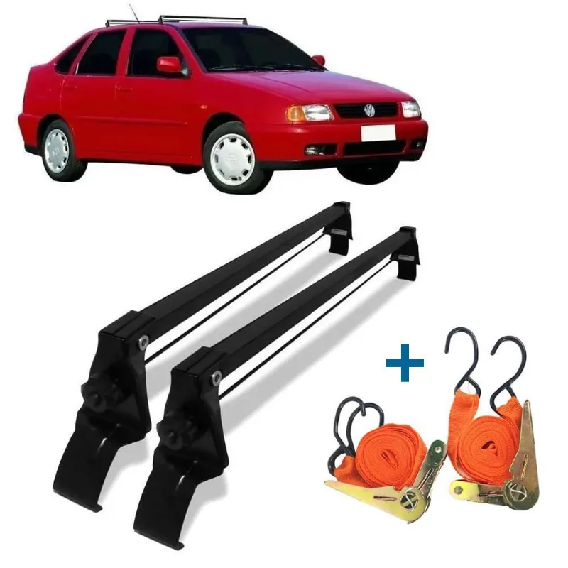 Rack Teto Polo Classic 4 Pts 1995 à 2001 + 2 Cintas Catraca