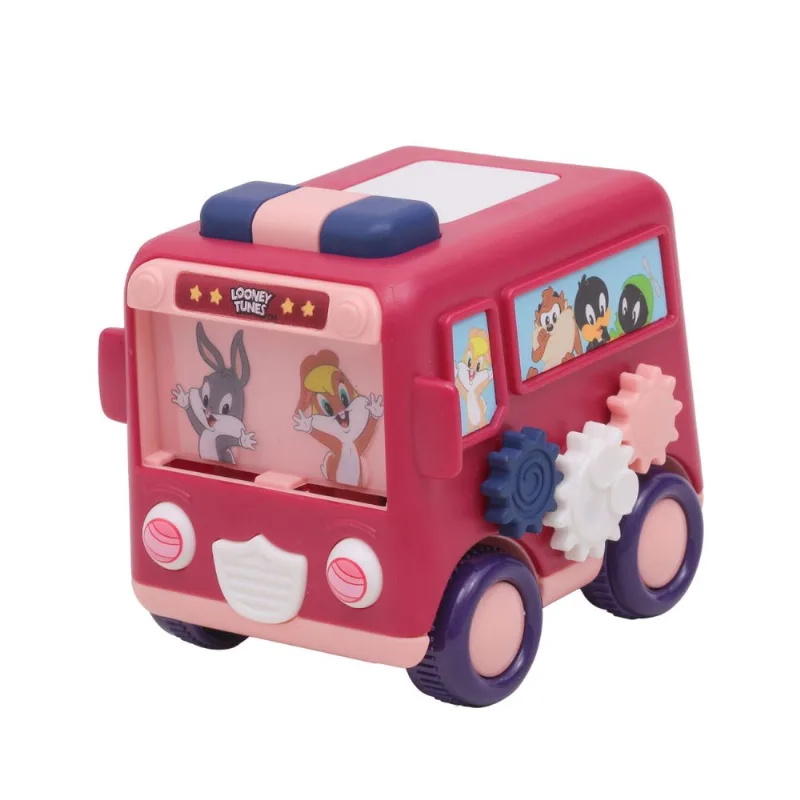 Brinquedo Carrinho Ônibus Interativo Looney Tunes Warner +1M