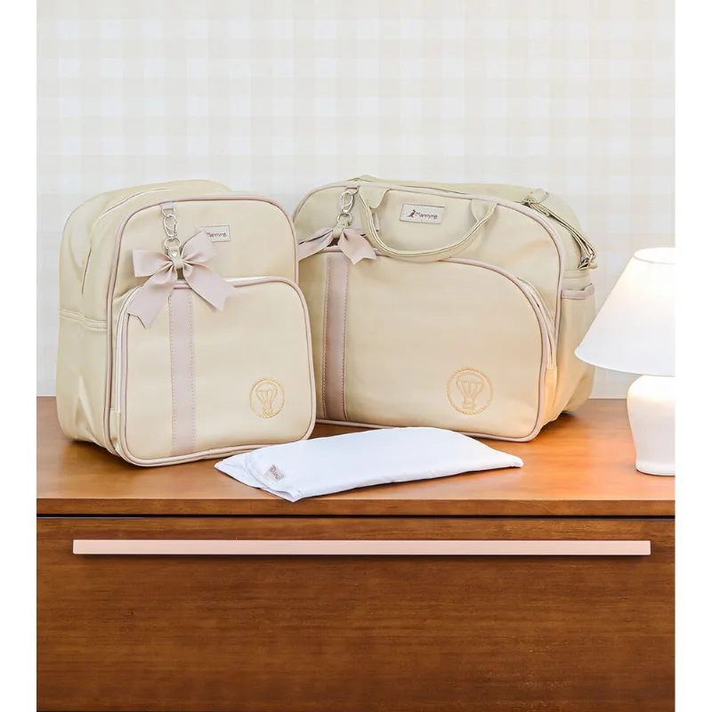 Kit Bolsa/Mochila com Trocador Veneza - Pérola Pérola