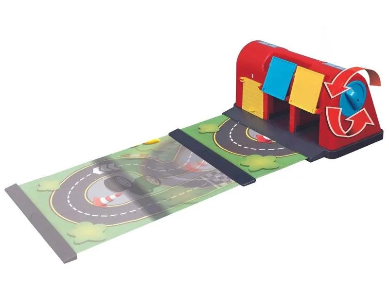 Pista de Brinquedo Infantil Ferrari Roll-Away Raceway Bburago com Tapete e Carrinho - BBurago - Brinquedos