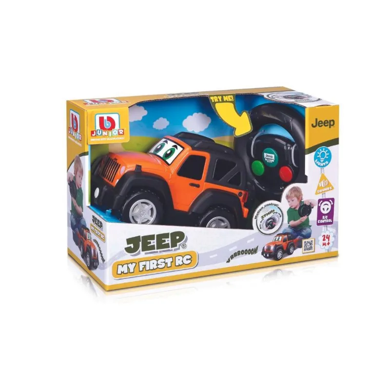 Carrinho de Controle Remoto - My First RC - Jeep - Bburago - Laranja