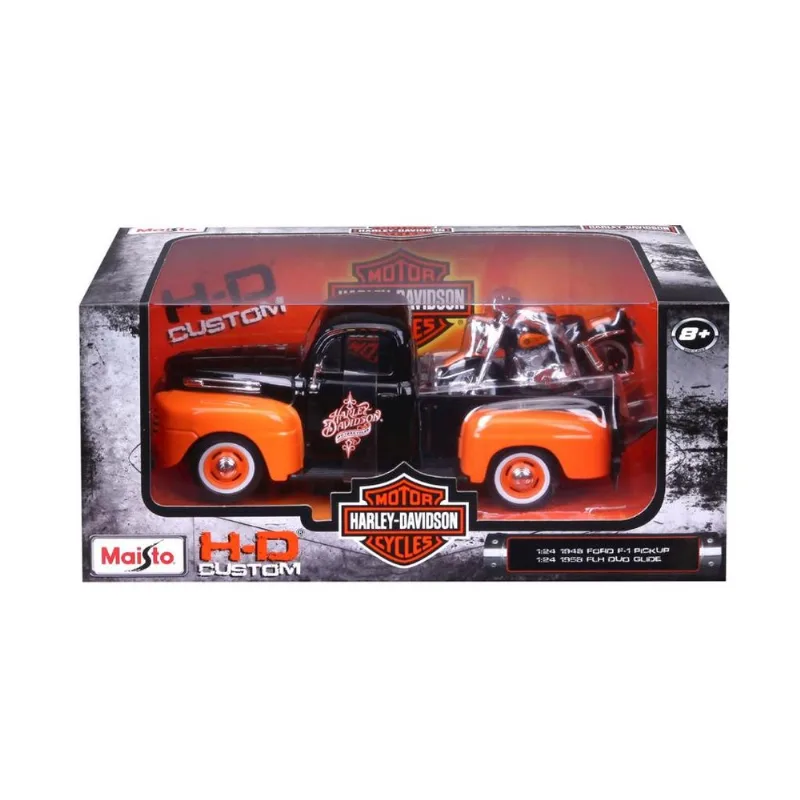 Carrinho - Harley-davidson - 1:24 - With - Sortido - Maisto