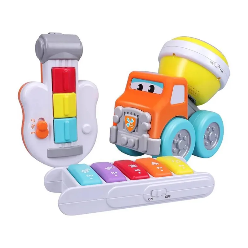 Mini Veiculo - Drive & Rock Gift - Caminhão Truck - 3 Em 1 - Maisto