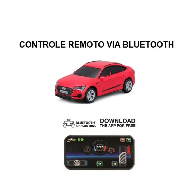 Carrinho De Controle Remoto - Bluetooth - Audi E-Tron Sportback