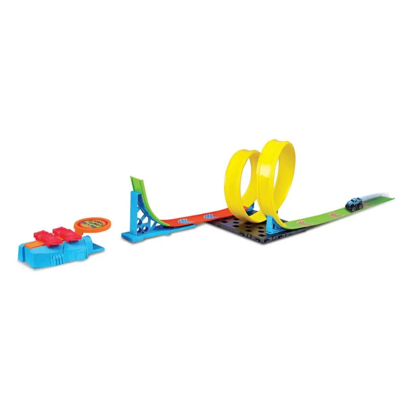 Pista de Brinquedo Infantil Maisto Micro Monster Spin e Smash 3+ Anos