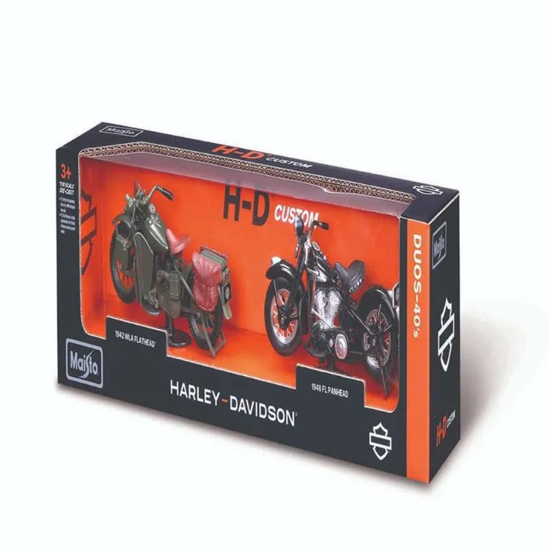 Conjunto De Moto - Harley-Davidson - Kit 2 Motos - 1:18 - Modelos Sortidos - Maisto