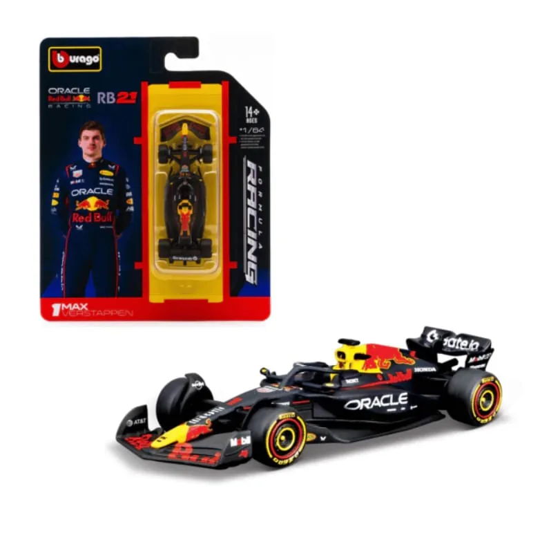 Red Bull Racing Rb21 1 Verstappen 1/64 F-1 2025 - Burago - LC - Jogos E Colecionáveis