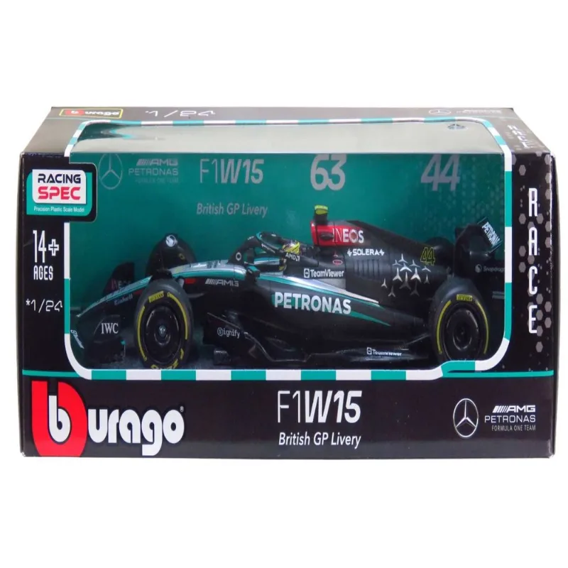 Mercedes F1 W15 - Lewis Hamilton #44 - Formula 1 2024 - Mercedes AMG Petronas - 1/24 - Bburago
