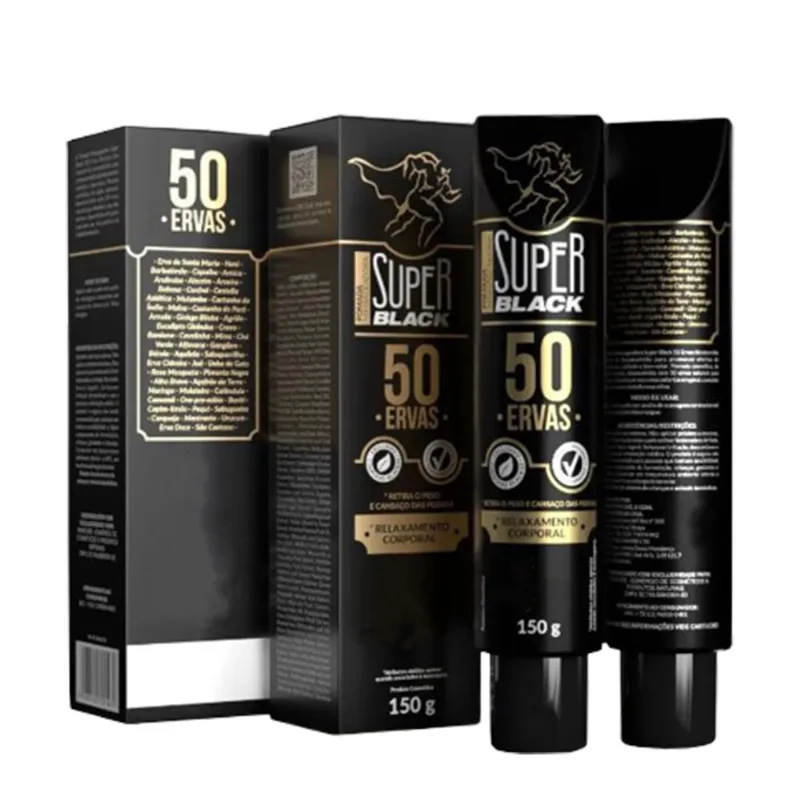 10x Pomadas Super Black 50 Ervas 150g