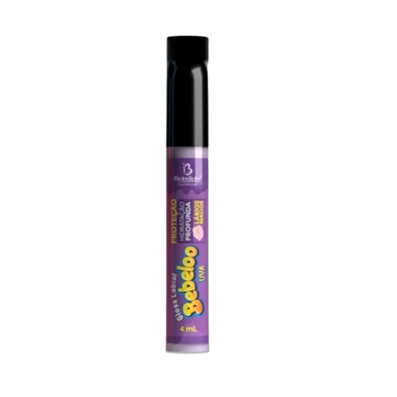 Gloss Labial Uva Bebeloo Lábios Hidratados e Brilhosos Bio Instinto 4ml