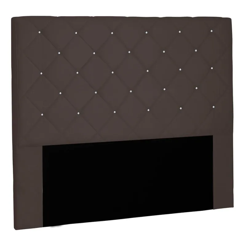 Cabeceira King Estofada Spezzia Decor Tânia Madeira Suede Café - Não Disponível - Móveis