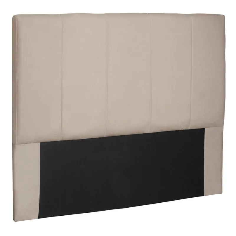 Cabeceira King Estofada Pallazio Ravenna Suede Bege - Não Disponível - Móveis