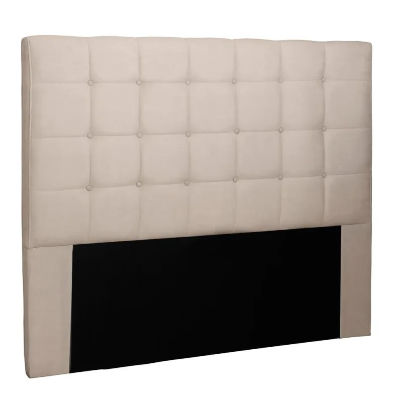 Cabeceira King Estofada Spezzia Decor Verona Suede Bege - Não Disponível - Móveis