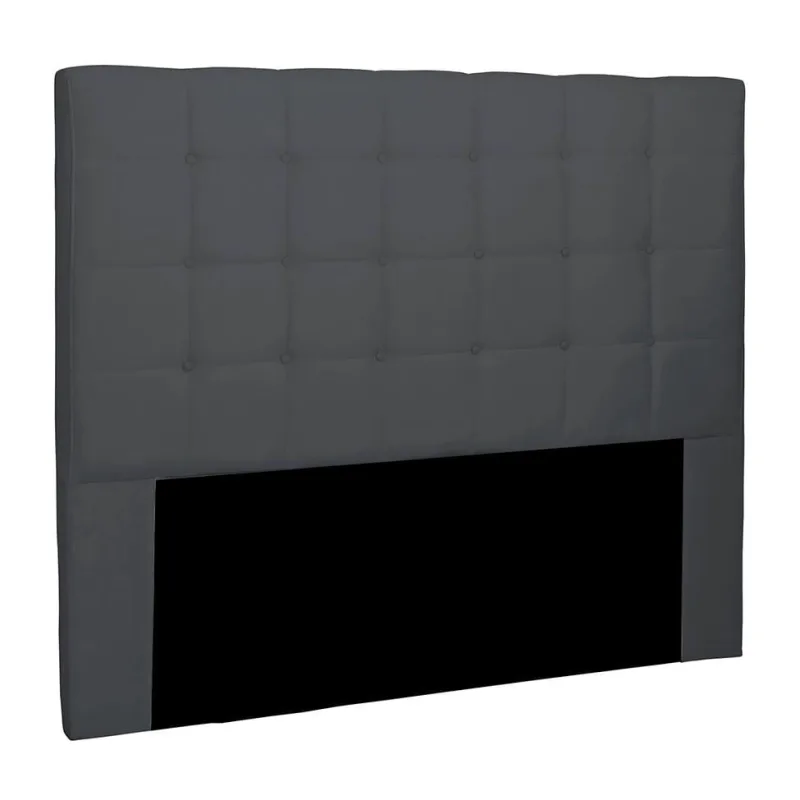 Cabeceira King Estofada Pallazio Verona Suede Veludo Cinza Escuro - Não Disponível