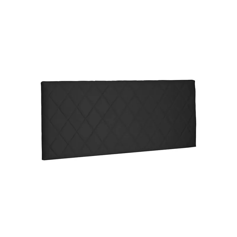 Cabeceira King Suspensa Estofada Esmeralda Suede Preto - Não Disponível