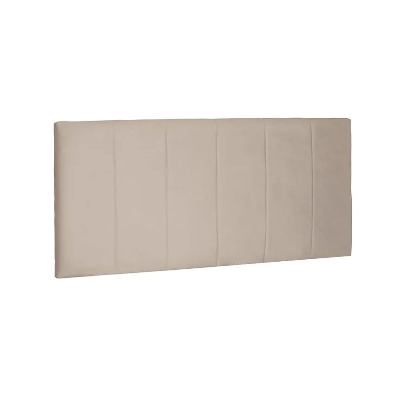 Cabeceira King Estofada Ravenna Suede Bege - Não Disponível - Móveis