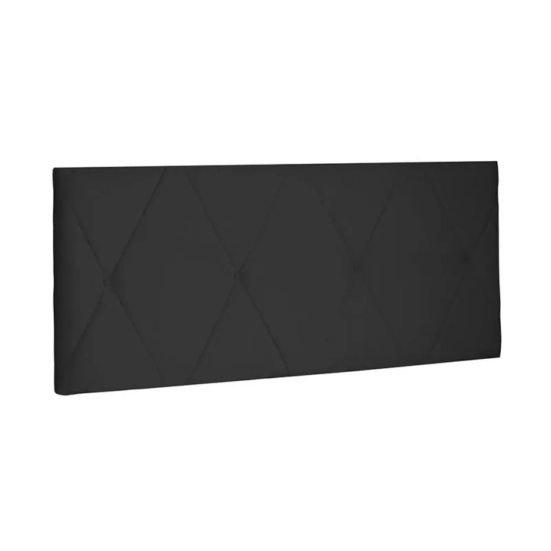 Cabeceira King Estofada Aquilla MDF Suede Preto - Não Disponível