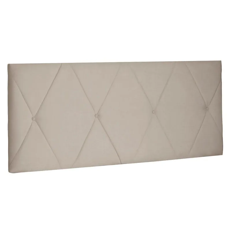 Cabeceira Painel Queen 1,60m Aquilla Suede com produção na cor Bege. - OUTRAS - Móveis
