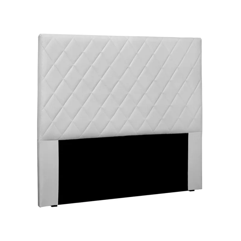 Cabeceira King Estofada Spezzia Decor Esmeralda Madeira Maciça Branco Fosco - Não Disponível