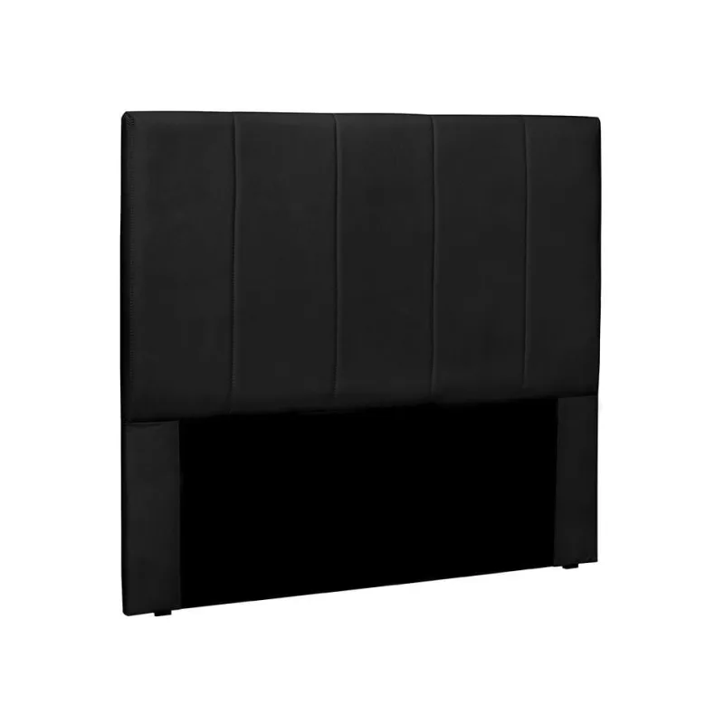 Cabeceira King Estofada Ravenna Poliuretano Preta - Não Disponível