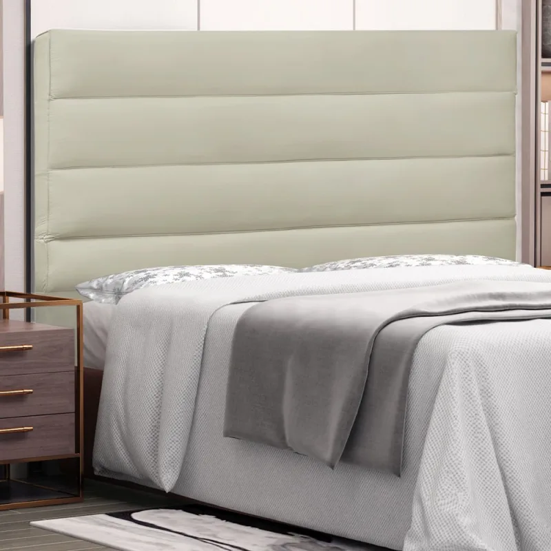 Cabeceira King Size Estofada Italiana 1,95 m Corano Marfim - Não Disponível - Móveis