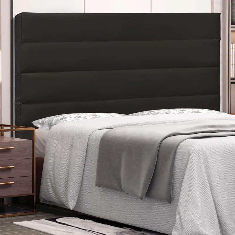 Cabeceira King Size Estofada Italiana 1,95 m Corano Marrom - Não Disponível - Móveis