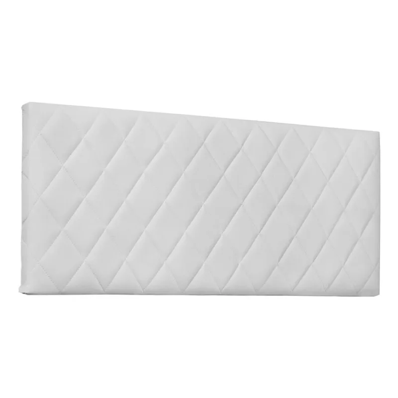 Cabeceira Painel King Esmeralda Estofada Poliuretano Branco - Não Disponível