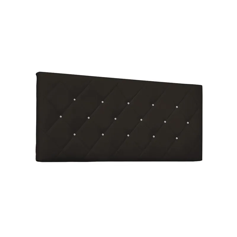Cabeceira King Painel para Cama Box Tânia Poliuretano Marrom - Não Disponível - Móveis