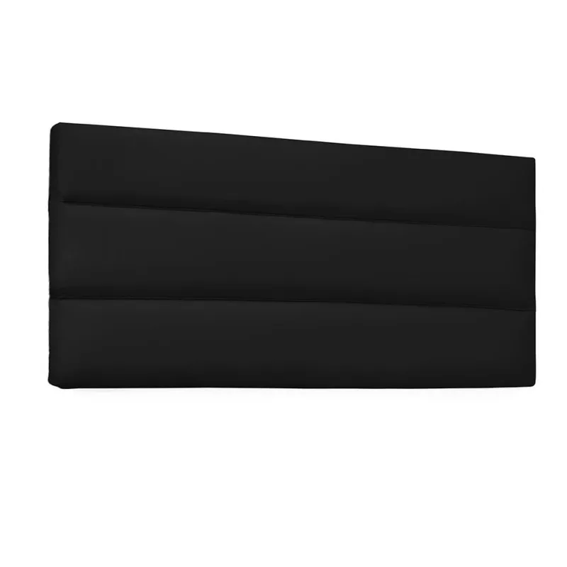 Cabeceira King Suspensa Spezzia Decor Esmeralda Poliuretano Preto - Não Disponível - Móveis