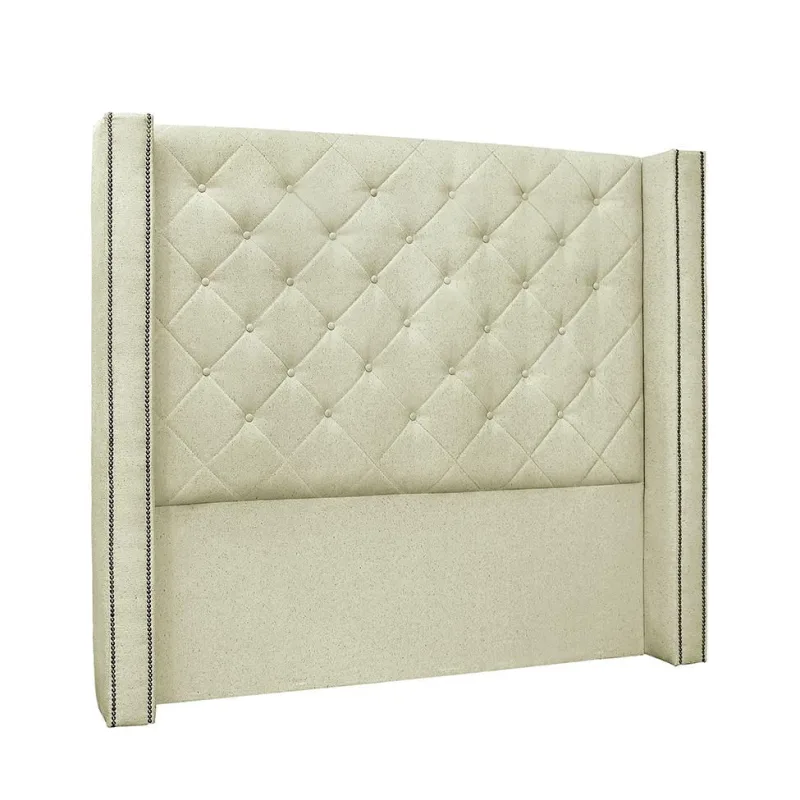 Cabeceira King Estofada Spezzia Vicenza Linho Natural - Não Disponível
