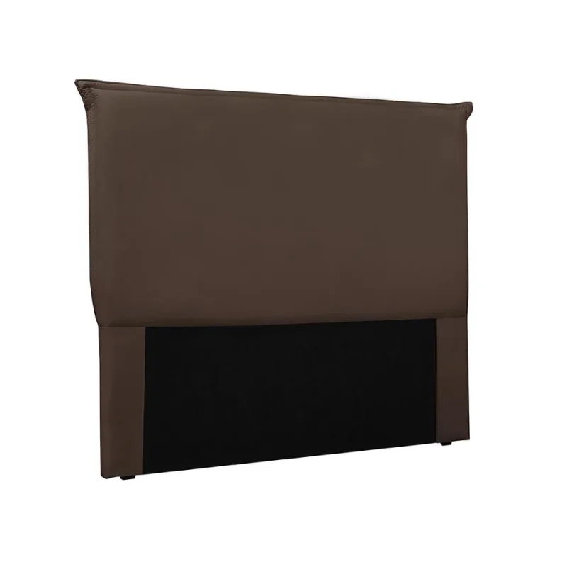Cabeceira King Pallazio Veneza Veludo Marrom - Não Disponível - Móveis