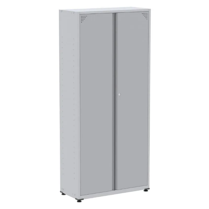 Armário Alto 2 Portas Pandin 90 Cm (largura) Inmetro Estrutura E Portas Aço Cinza C- Chave