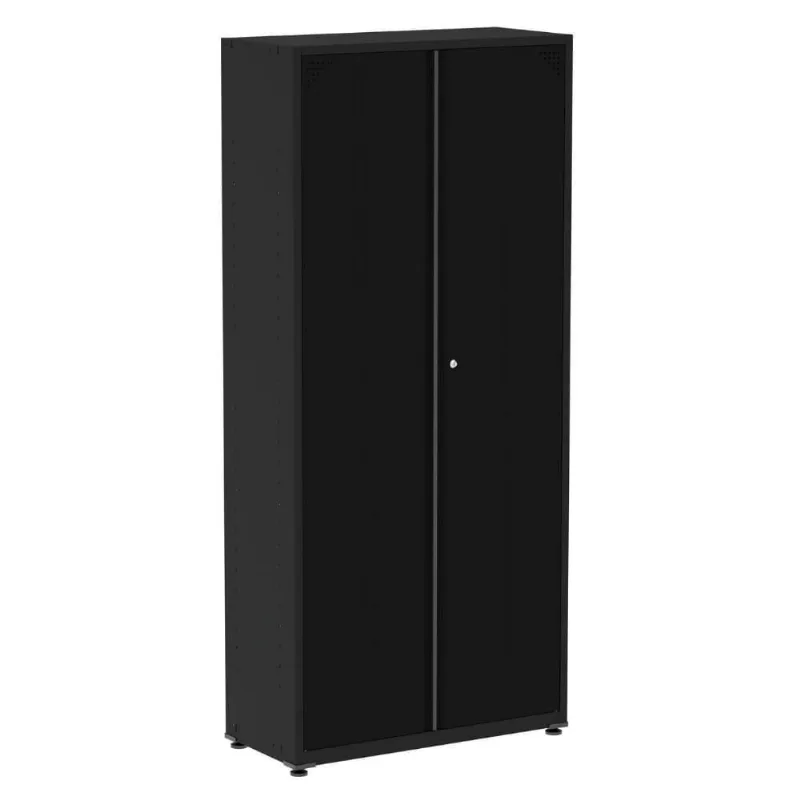 Armário Alto 2 Portas Pandin 80 Cm (largura) Inmetro Estrutura E Portas Aço Preto C- Chave