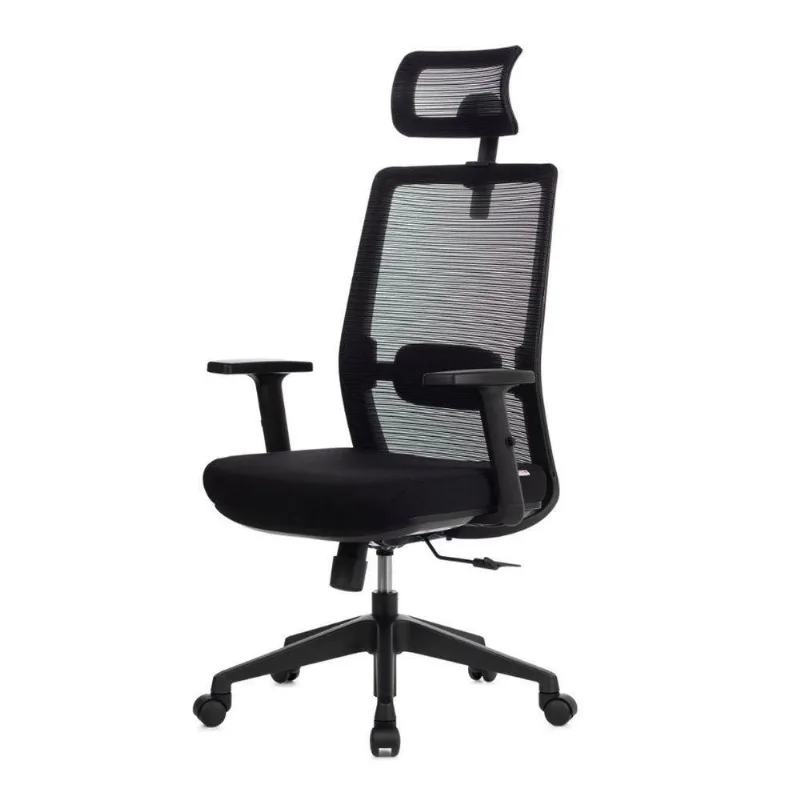 Cadeira Presidente BLM143 Vitalis Mesh Rodízio PU Giratória Preto Blume Office